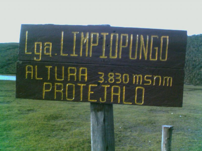 Foto: Letrero Limpiopungo
