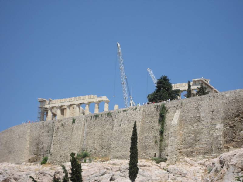Foto: Acrópolis desde el teatro de Dionisos
