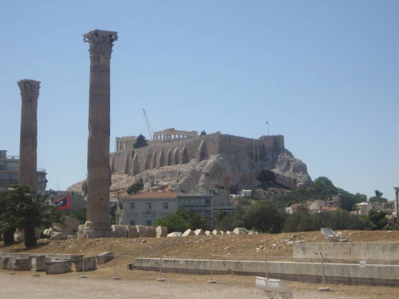 Foto: Acrópolis desde el templo de Zeus