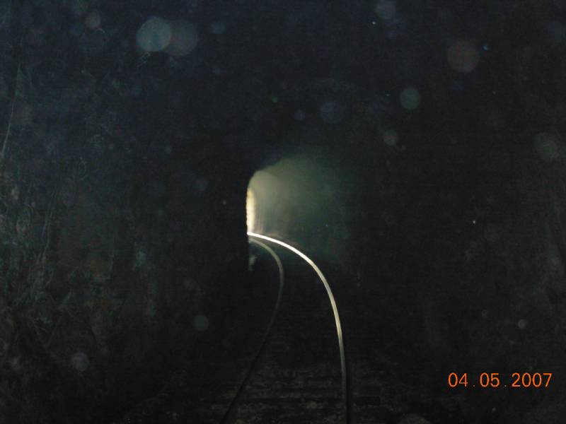 Foto: Entrando al Tunel de mas de 1 km