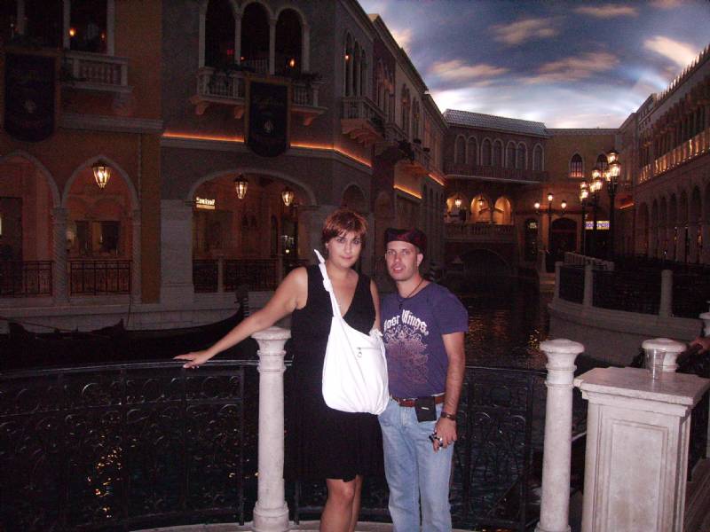Foto: Olaya y Luis en el hotel Venetian de Las Vegas