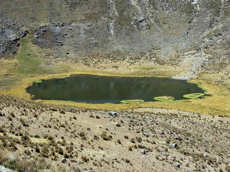 Foto: Laguna de Yanaraman a 4,450 m.s.n.m