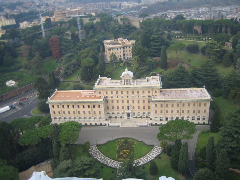 Foto: La casa del Papa, desde San Pietro