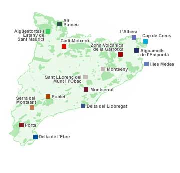 Mapa Parque Natural Alt Pirineu