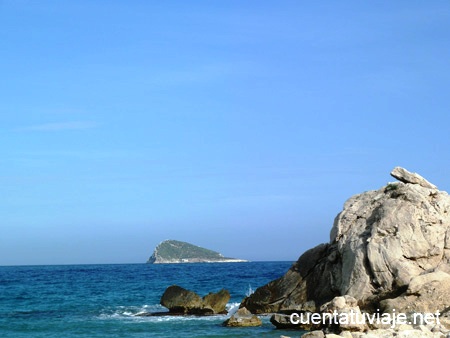 La Isla de Benidorm, desde Finestrat.