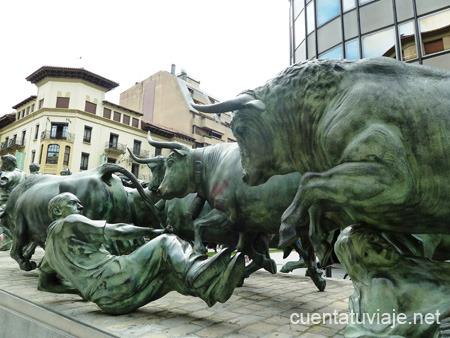 Toros en San Fermín, Pamplona.