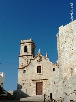 Iglesia de la Ermitana en Peníscola, Costa del Azahar.