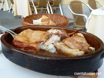 Cochinillo al horno, Segovia.