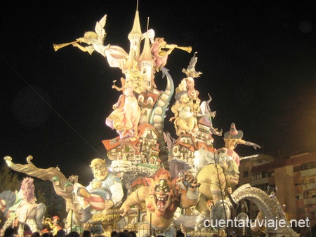 Falla en Valencia.