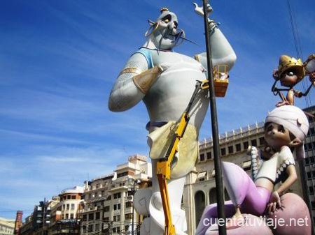 Falla en Valencia.