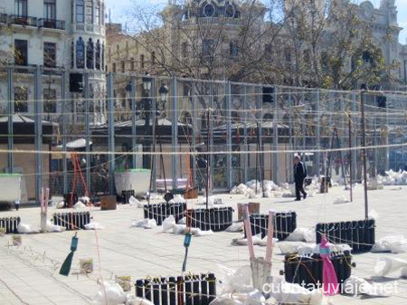 Mascletà en Valencia.