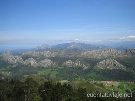 Vistas desde el Mirador del Fitu, Asturias.